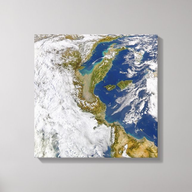 Italy And The Adriatic Sea. Canvas Print (Front)