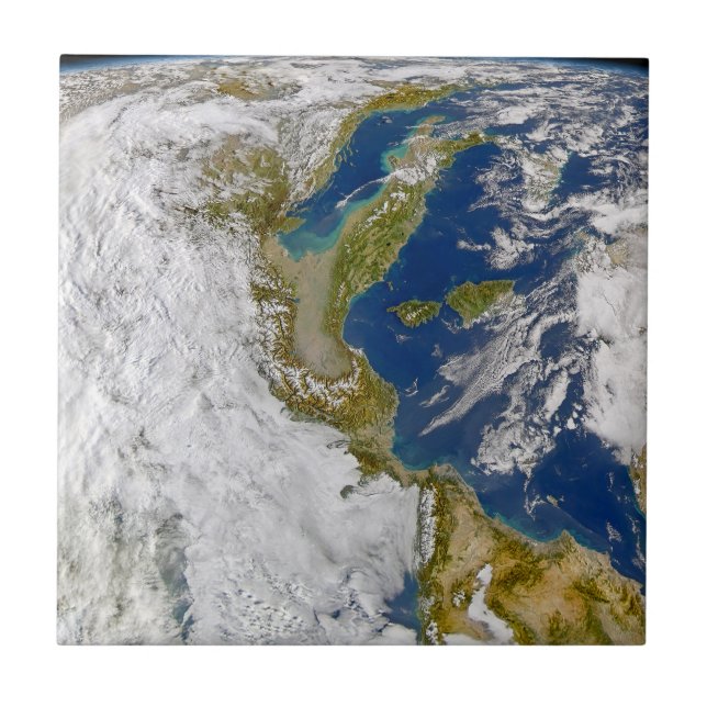 Italy And The Adriatic Sea. Ceramic Tile (Front)