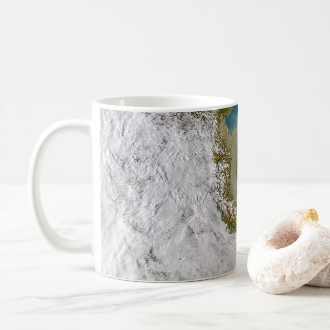 Italy And The Adriatic Sea. Coffee Mug (With Donut)