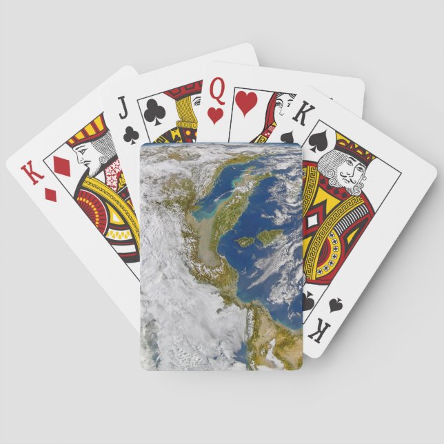 Italy And The Adriatic Sea. Poker Cards (Back)