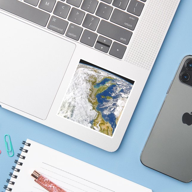 Italy And The Adriatic Sea. Sticker (Laptop w/ iPhone)