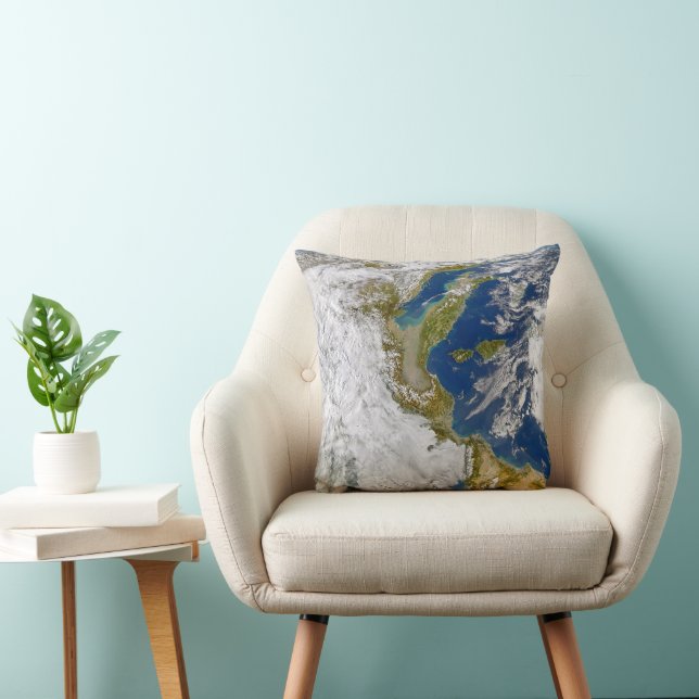 Italy And The Adriatic Sea. Throw Pillow (Chair)