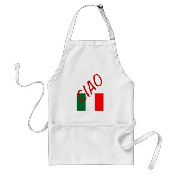 Italy  Apron  Customize--ciao by creativeconceptss at Zazzle