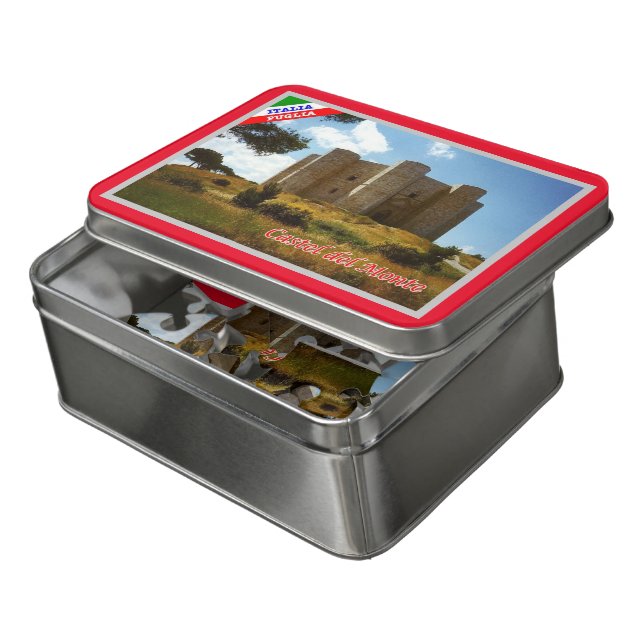 Italy - Apulia - Castel del Monte - Jigsaw Puzzle (Lid Open)