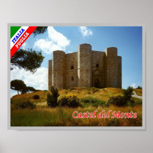 Italy - Apulia - Castel del Monte - Poster