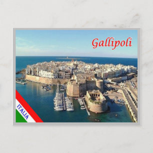 Italy - Apulia - Salento - Gallipoli Old Town - Postcard