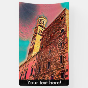 Italy architecture painting banner