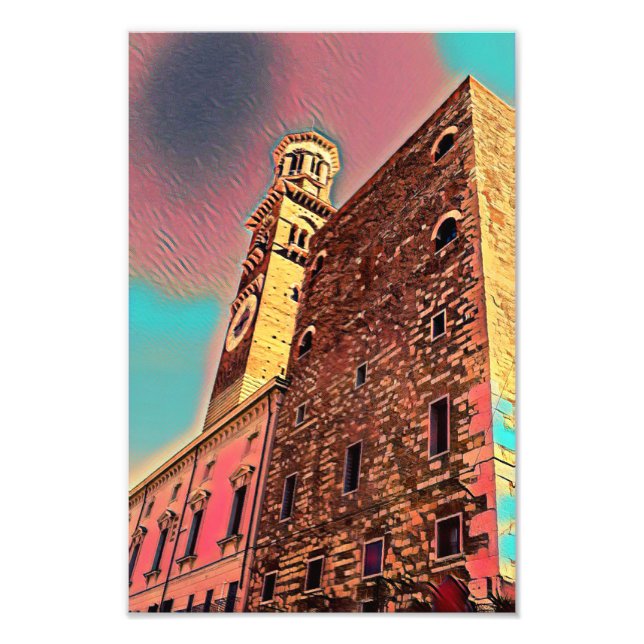 Italy architecture painting photo print (Front)