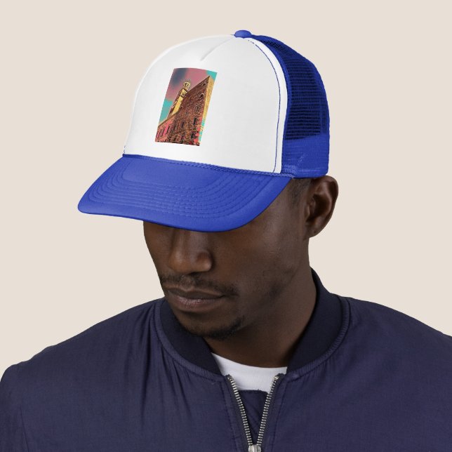 Italy architecture painting trucker hat (In Situ)