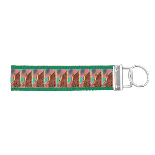 Italy architecture painting wrist keychain