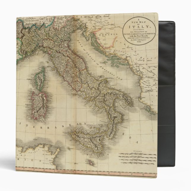 Italy Atlas Map Binder (Front/Inside)