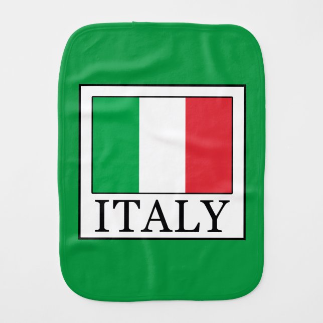 Italy Baby Burp Cloth (Front)