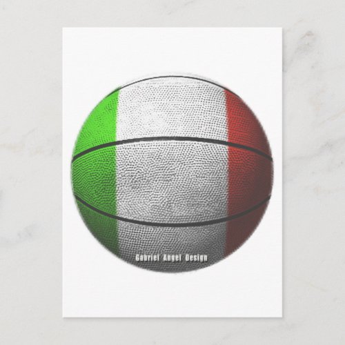 Italy Basketball Postcard