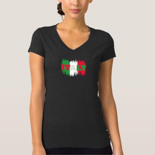Italy BellaCanvas Jersey V_Neck T_Shirt