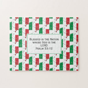 ITALY Blessed Nation ITALIAN FLAG Jigsaw Puzzle