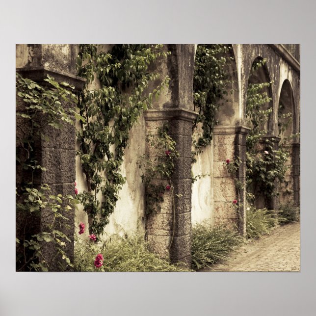 Italy, Brescia Province, Gardone Riviera. Garden Poster (Front)