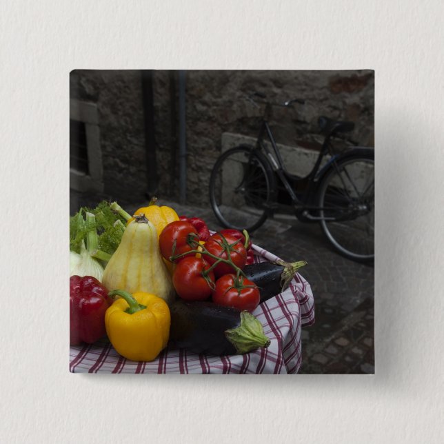 Italy, Brescia Province, Gargnano. Table with 2 Button (Front)