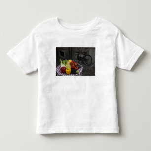 Italy, Brescia Province, Gargnano. Table with 2 Toddler T-shirt