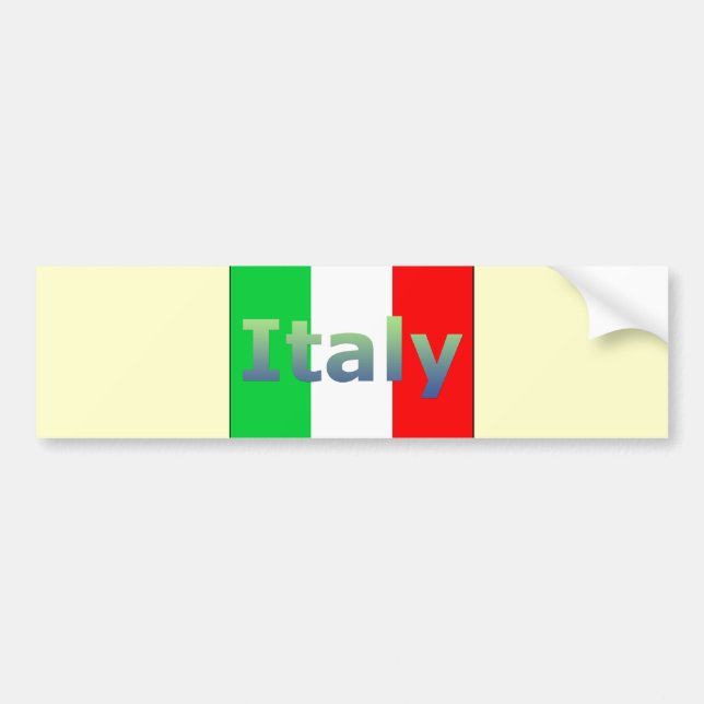 Italy Bumper Sticker (Front)