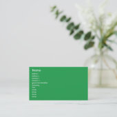 Italy - Business Business Card (Standing Front)