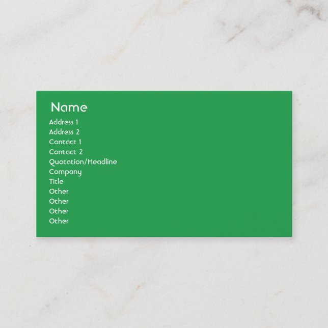 Italy - Business Business Card (Front)