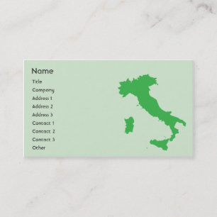 Italy - Business Business Card
