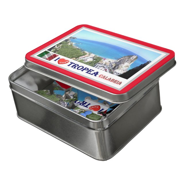 Italy - Calabria - Tropea - I Love - Jigsaw Puzzle (Lid Open)