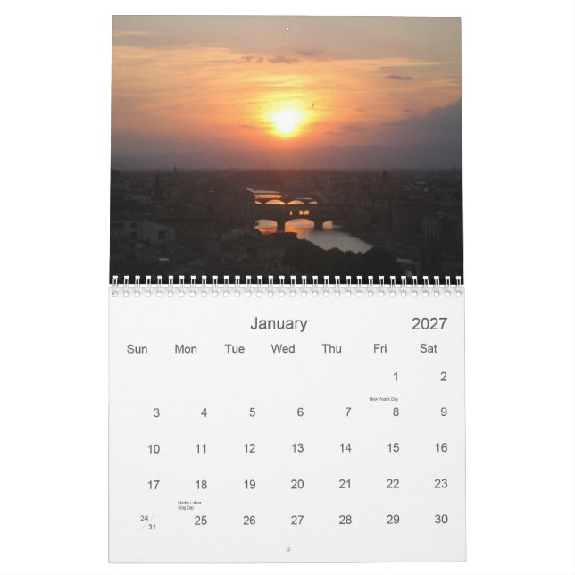 Italy Calendar (Jan 2027)