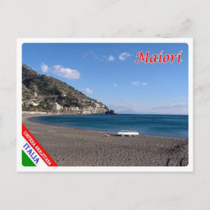 Italy - Campania - Amalfi Coast - Maiori Beach - Postcard