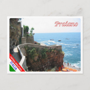 Italy - Campania - Amalfi Coast - Praiano - Postcard