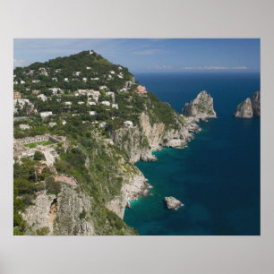 ITALY, Campania, (Bay of Naples), CAPRI: Poster