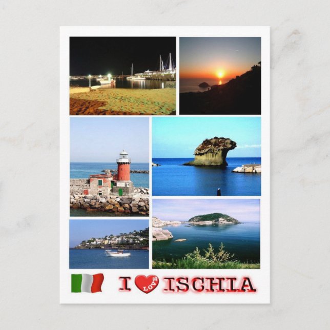 Italy - Campania - Ischia Island - I Love - Postcard (Front)
