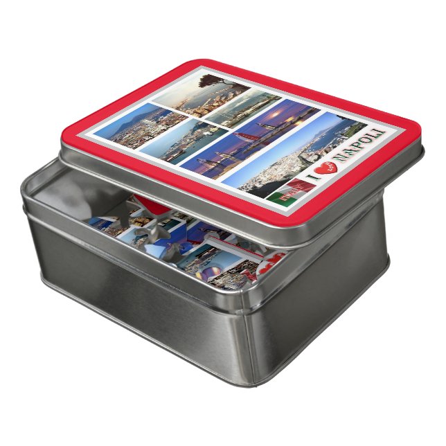 Italy - Campania - Naples - I Love - Jigsaw Puzzle (Lid Open)