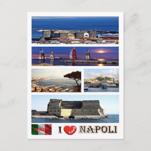 Italy _ Campania _ Naples _ I Love _ Postcard