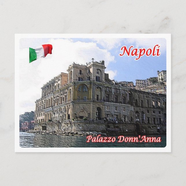Italy - Campania - Naples - Palazzo Donn'Anna - Postcard (Front)