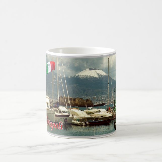 Italy - Campania - Naples - Vesuvius View - Coffee Mug (Center)