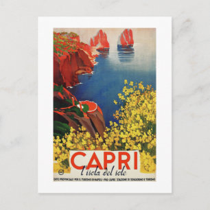 Italy - Capri the Island of the Sun Postcard
