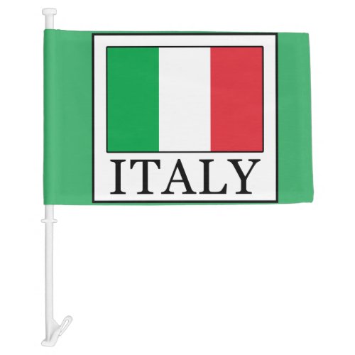 Italy Car Flag