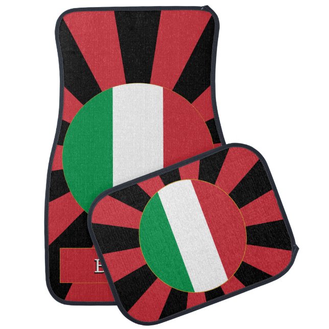 Italy Car Floor Mat & Italian Flag / Patriot (Set)