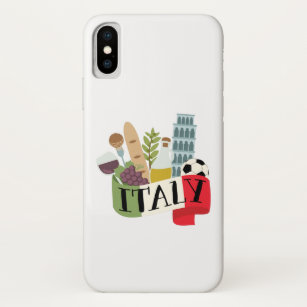 Old vintage Italian flag of Italy custom monogram iPhone 14 Pro Case