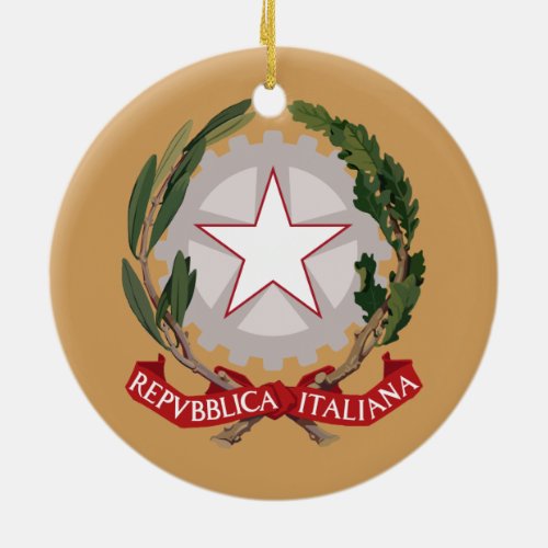 Italy _ Ceramic Christmas Ornament