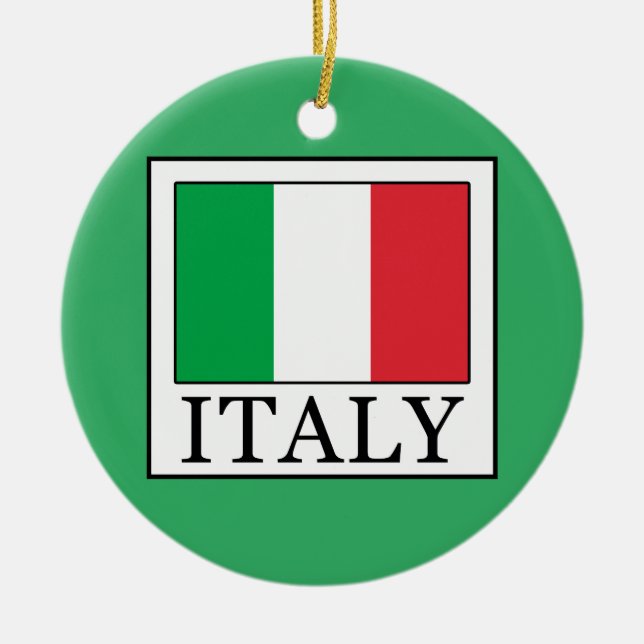 Italy Ceramic Ornament (Front)