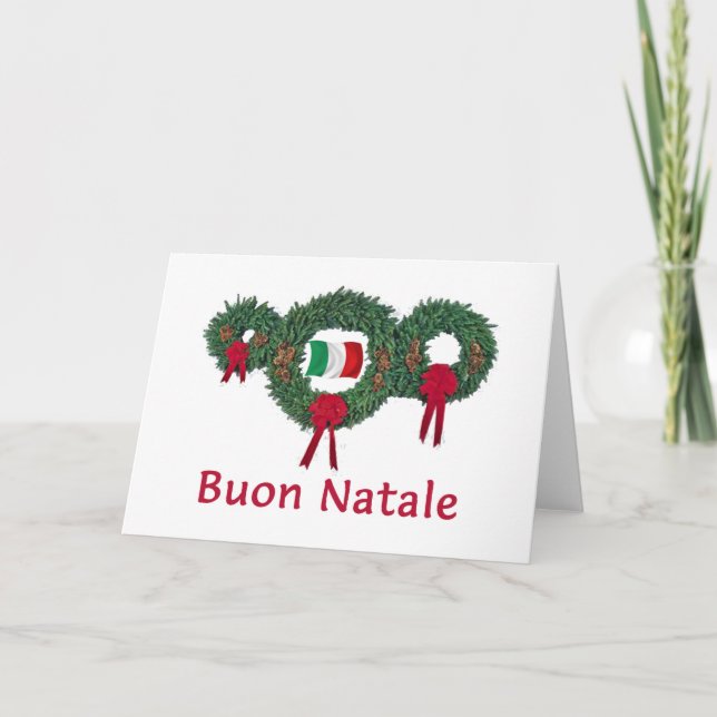 Italy Christmas 2 Holiday Card (Front)