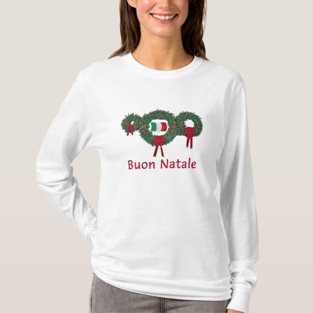 Italy Christmas 2 T-Shirt (Front)