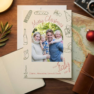 Italy Christmas Photo Holiday Card