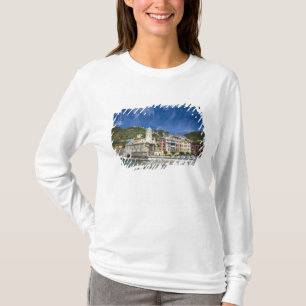 Italy, Cinque Terre, Vernazza, Harbor and Church 2 T-Shirt