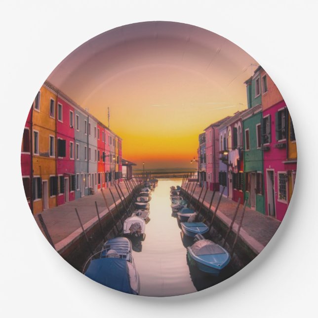 Italy Cityscape        Paper Plates (Front)