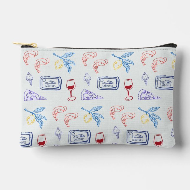 Italy Coastal Food Accessory Pouch (Front)