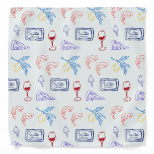Italy Coastal Food Bandana