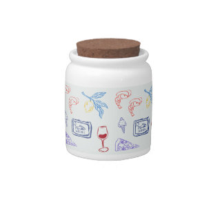 Italy Coastal Food Candy Jar